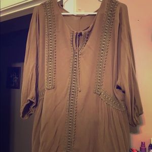 Boho Olive Green shirt